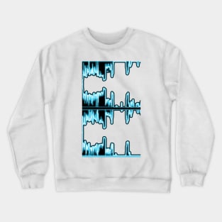 Neon sound wave (w) Crewneck Sweatshirt